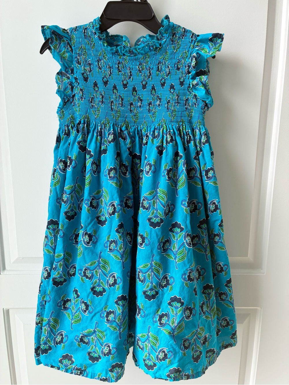 French Connection Girls Smocked Floral Print Dress - XS